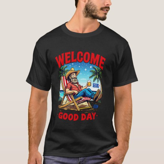 Mexiko Golf Amerika USA Amerikanische Flagge Ameri T-Shirt (Vorderseite)
