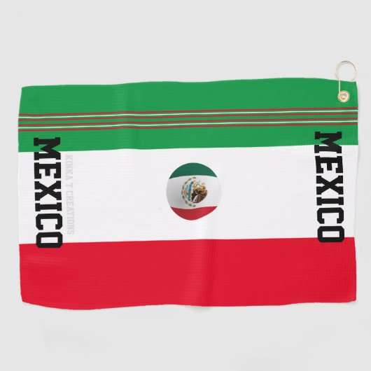 Mexiko Golfhandtuch (Horizontal)