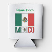 Mexiko - grüne Persönlichkeit der Flagge Dosenkühler (Vorderseite)