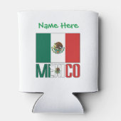Mexiko - grüne Persönlichkeit der Flagge Dosenkühler (Rückseite)