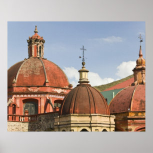 Mexiko, Guanajuato Staat, Guanajuato. Templo Poster