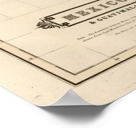 Mexiko, Guatemala Poster (Ecke)