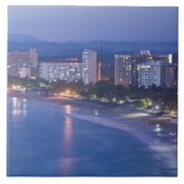 Mexiko, Guerrero, Ixtapa. Ixtapa Hotels entlang Fliese (Vorderseite)