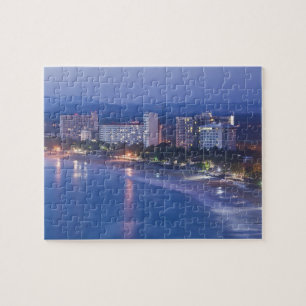 Mexiko, Guerrero, Ixtapa. Ixtapa Hotels entlang Puzzle