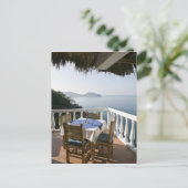 Mexiko, Guerrero, Zihuatanejo. Café Table over Postkarte (Stehend Vorderseite)