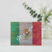 Mexiko hat unter mexikanischer Flagge gelitten Postkarte (Stehend Vorderseite)