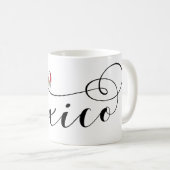Mexiko Herzenflagge, Mexikanos Kaffeetasse (VorderseiteRechts)