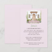 Mexiko-Hochzeit in Urlaubsort | Details RSVP Karte (Vorne/Hinten)