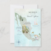 Mexiko | Hochzeit in Urlaubsort Fahrplan (Vorderseite)