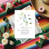 Mexiko Hochzeit in Urlaubsort Probe Abendessen Einladung