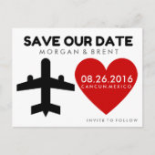 Mexiko-Hochzeit in Urlaubsort Rett Datum Postkarte (Vorderseite)