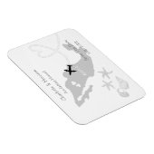 Mexiko-Hochzeitsziel Save the Date Magnet (Rechte Seite)