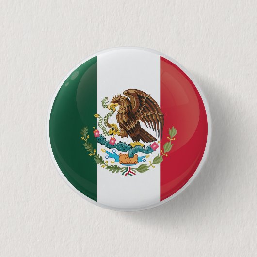 Mexiko-Icon-Flagge Button (Vorderseite)