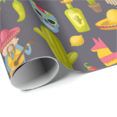 Mexiko Inspiriertes Muster Geschenkpapier (Rolleneckpunkt)