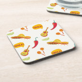 Mexiko inspiriertes Muster Getränkeuntersetzer (Linke Seite)