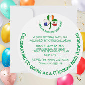 Mexiko Irland USA Kleeblatt Flag Einladung