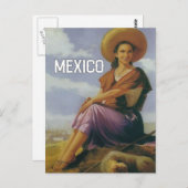 Mexiko Jahrgang Reise Postkarte (Vorne/Hinten)