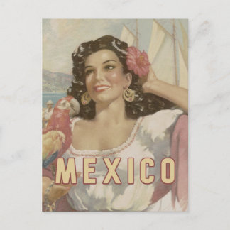 Mexiko Jahrgang Reise Postkarte
