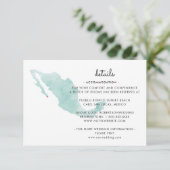 Mexiko-Karte | Cabo | Details RSVP Karte (Stehend Vorderseite)