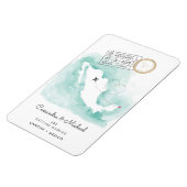 Mexiko-Karte | Cancun | HOCHZEIT IN URLAUBSORT Magnet (Linke Seite)