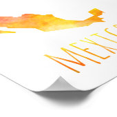 Mexiko-Karte Poster (Ecke)