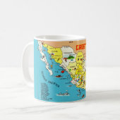 Mexiko-Karten-Tasse Kaffeetasse (Vorderseite Links)