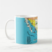 Mexiko-Karten-Tasse Kaffeetasse (Links)
