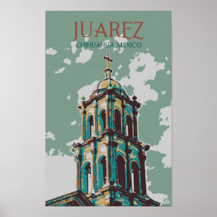 Mexiko, Kathedrale von Ciudad Juarez, Chihuahua Po Poster
