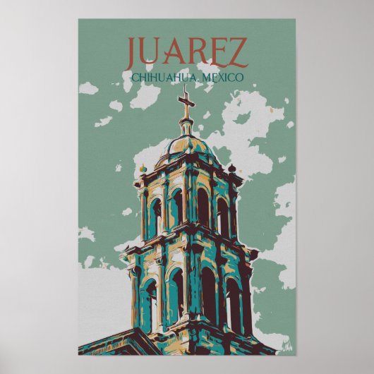 Mexiko, Kathedrale von Ciudad Juarez, Chihuahua Po Poster (Vorne)
