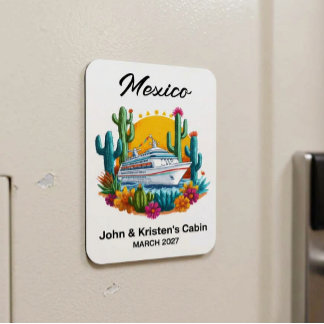 Mexiko-Kreuzfahrtschiff-Kabinenmarkierung Magnet