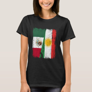 Mexiko Kurdistan Halbflagge Mexikanisches Kurdisch T-Shirt