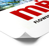 Mexiko, lächelndes Mädchen mit Blume, Vintag, reis Poster (Ecke)