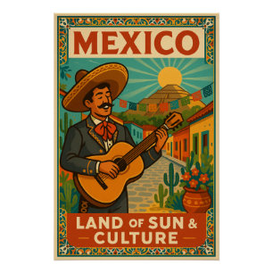 Mexiko - Land der Sonne und Kultur Poster