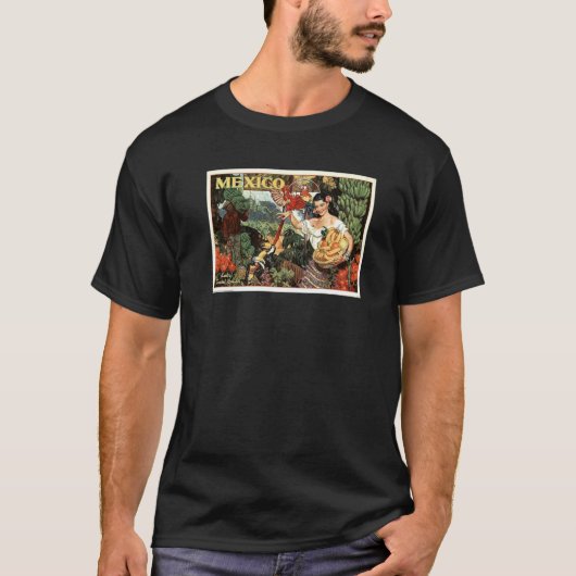 Mexiko Land der tropischen Splendor der 1940er Jah T-Shirt (Vorderseite)
