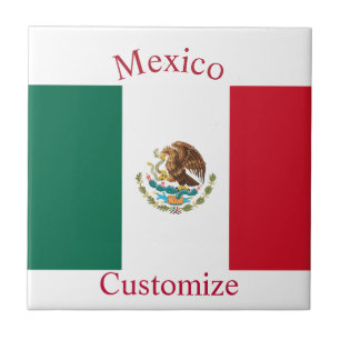 Mexiko Landesflagge Thunder_Cove Fliese