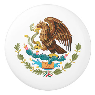 Mexiko Landeswappen Symbol Emblem Flagge Adler Keramikknauf