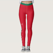 Mexiko Leggings, mexikanische Flagge /sport Leggings (Vorderseite)
