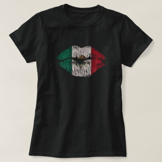 Mexiko-Lippen T-Shirt (Design vorne)