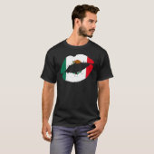 Mexiko Lips Kiss mexikanische Flagge Prix Mexicana T-Shirt (Vorne ganz)