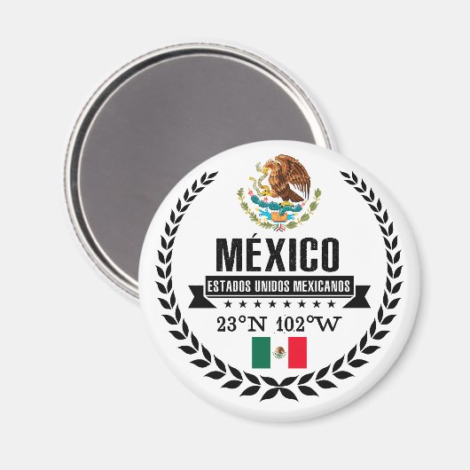 Mexiko Magnet (Vorderseite/Rückseite)