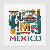 MEXIKO MAGNETKARTE (Vorderseite)