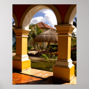 Mexiko, Maya Riviera, Architektur in Iberostar Poster