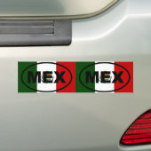 Mexiko - MEX - Euro-Stil Autoaufkleber (Auf Auto)