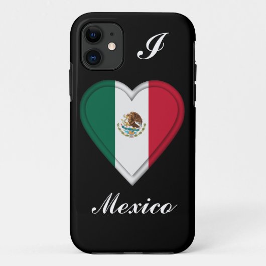 Mexiko-mexikanische Flagge Case-Mate iPhone Hülle (Rückseite)