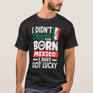 Mexiko mexikanische Flagge Ich habe gerade Glück G T-Shirt