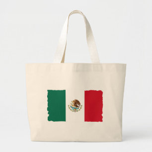Mexiko-mexikanische Flagge Jumbo Stoffbeutel