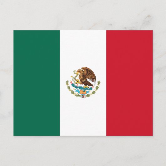 Mexiko - mexikanische Flagge Postkarte (Vorderseite)
