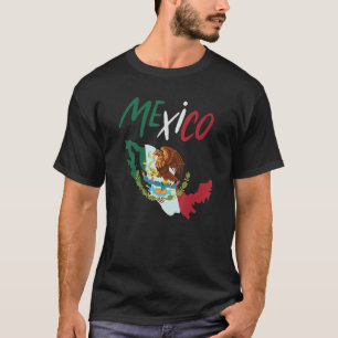 Mexiko Mexikanische Flagge Vintage Stolz Retro Bek T-Shirt