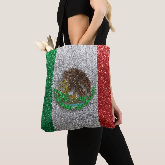 Mexiko mexikanischer Glitzer Latinx Travel Tasche (Von Nahem)