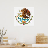 MEXIKO-MEXIKANISCHES EDELSYMBOL - mexikanische Fla Poster (Küche)
